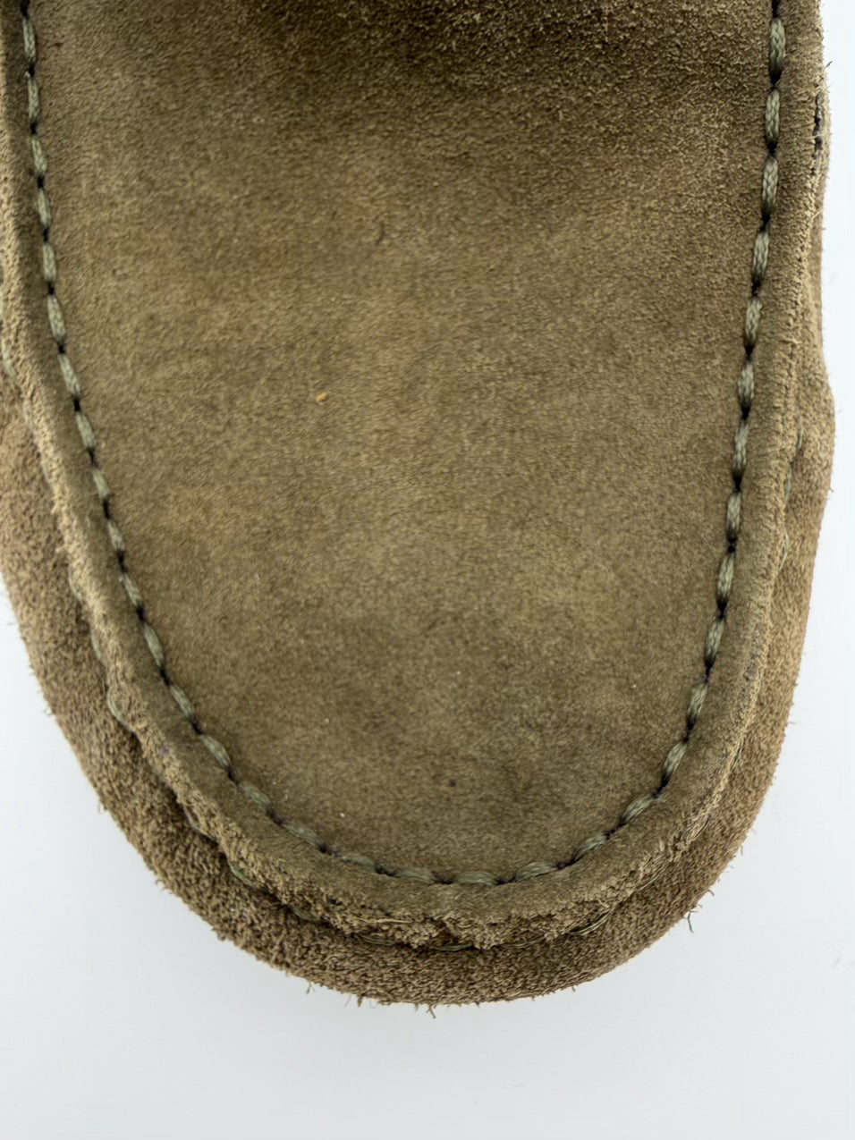 TODS MENS Size 9 Olive Gommino Suede Leather Loafers