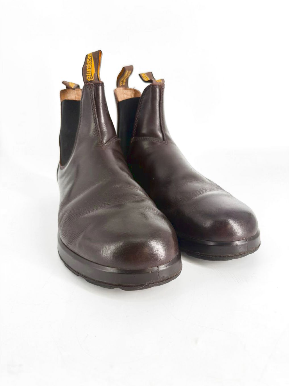 BLUNDSTONE Size 10 Cognac Leather Boots