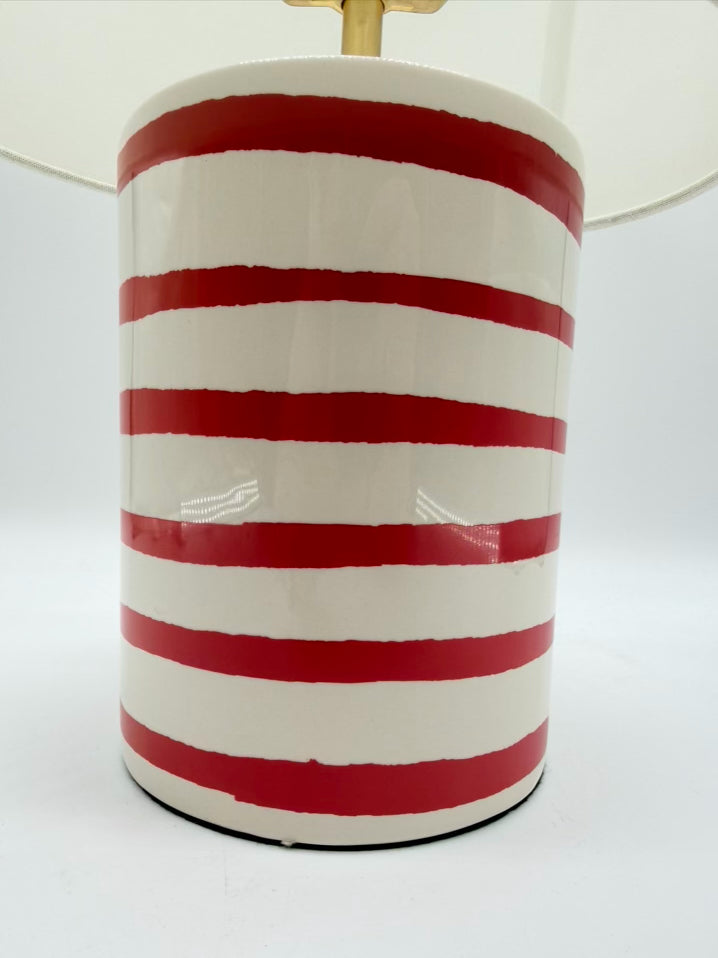 KATE SPADE Pink & White Lamp w/ White Shade