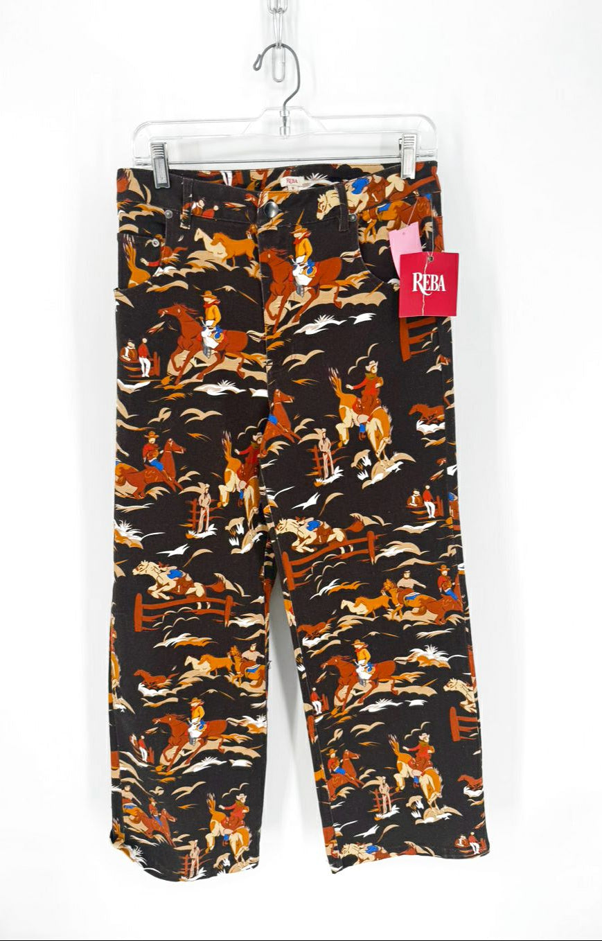 REBA Size 8 Rodeo Wide Leg Jeans