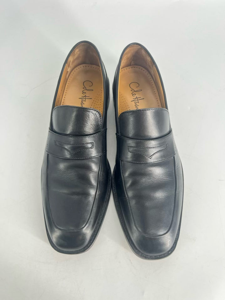 COLE HAAN Size 10.5 Black Leather Dress Shoes