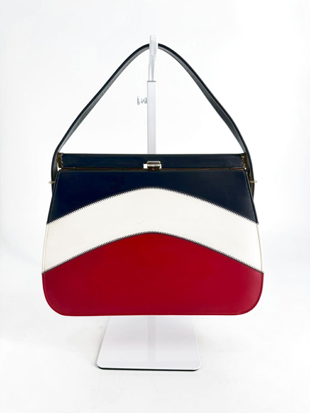 MISS AMERICA Red, White & Blue Leather Purse