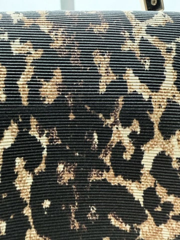 COACH Brown & Black Nylon Animal Print Purse