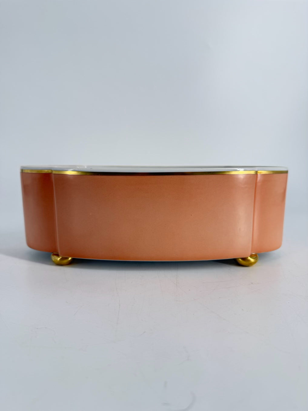 MOTTAHEDEH Peach Ceramic Vista Alegre Bowl