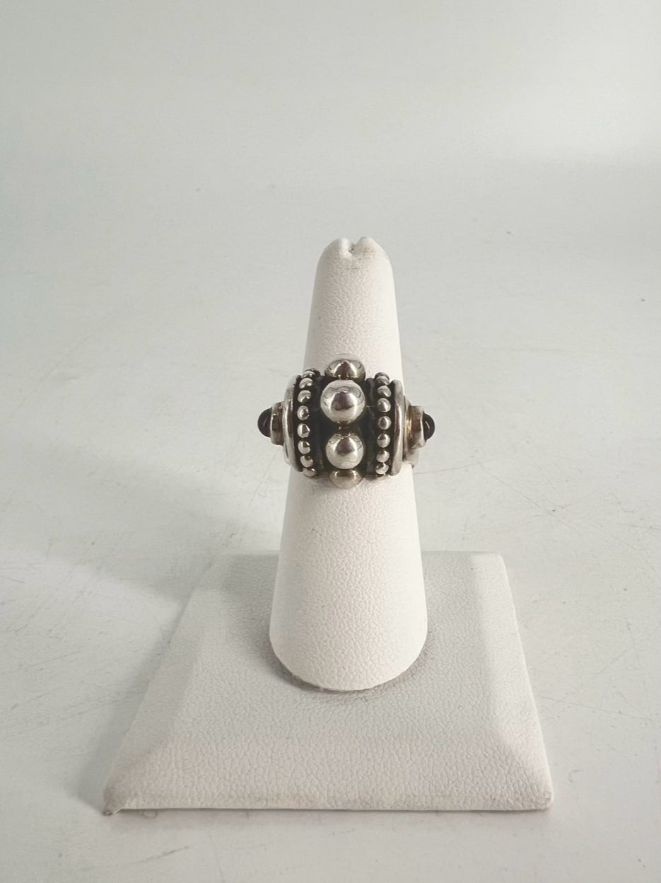 Sterling Garnet Ring