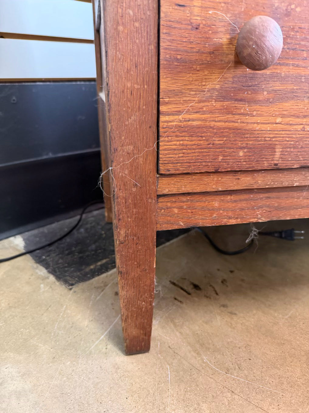 VINTAGE Light Oak Dresser w/ Mirror