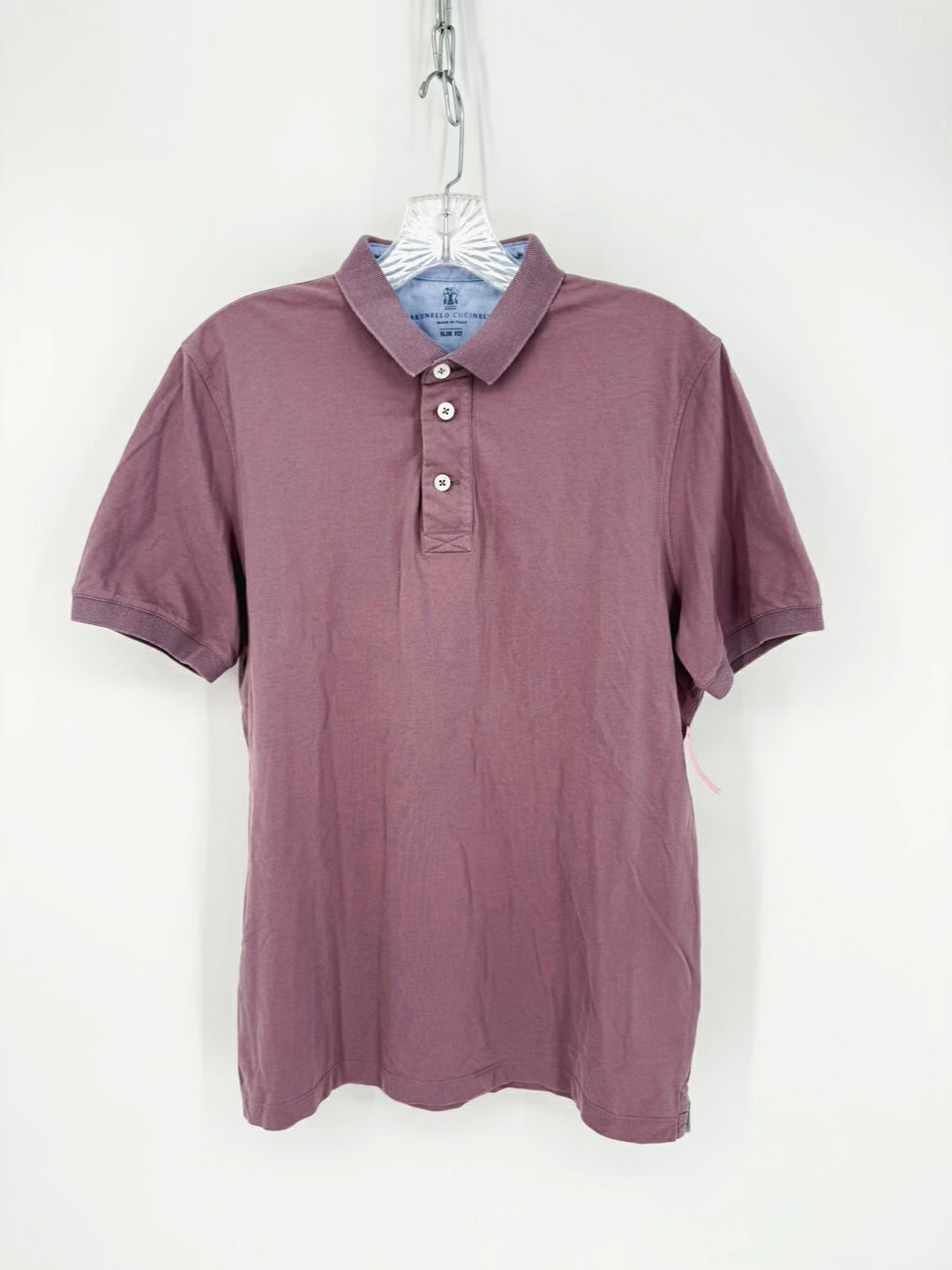 BRUNELLO CUCINELLI Size M Purple Short Sleeve Shirt