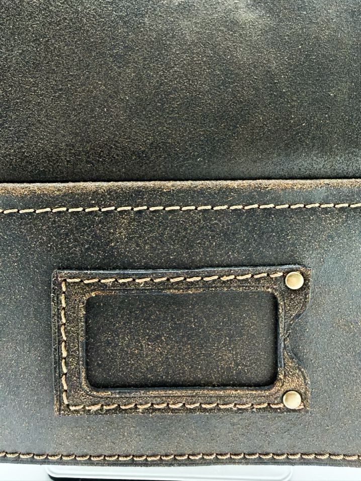 PATRICIA NASH Chocolate Moto Leather Messenger Bag NWT