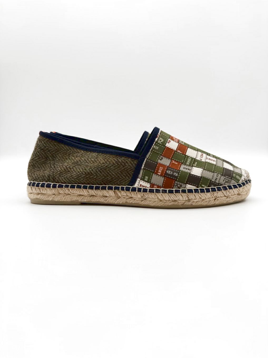 RESPOKE x HUNTSMAN Carre Classic Wmn's Size 43 Olive Espadrilles NWOT