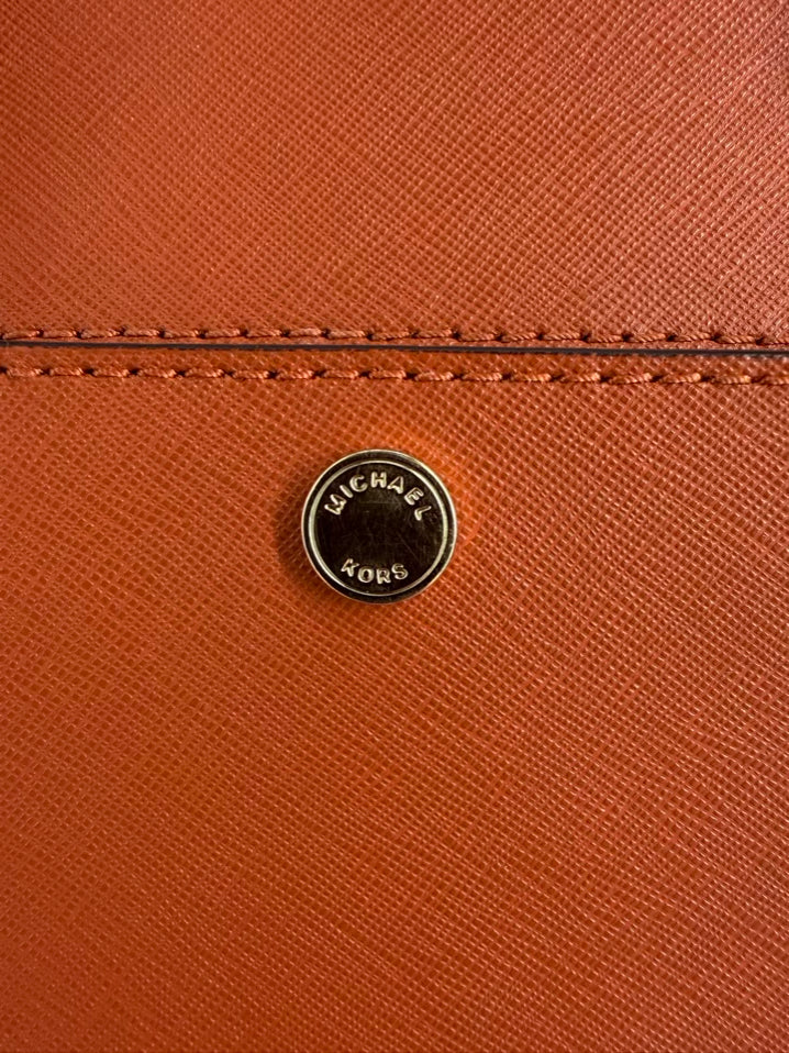 MICHAEL MICHAEL KORS Orange Leather Purse