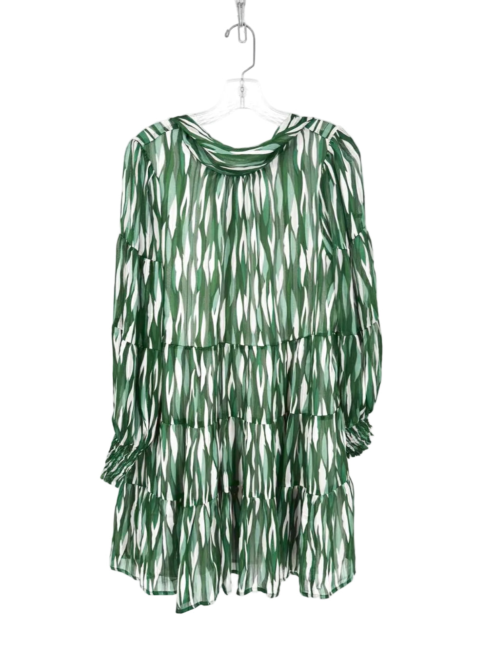 JADE MELODY TAM Wmn's Size  L Green Print Dress NWT