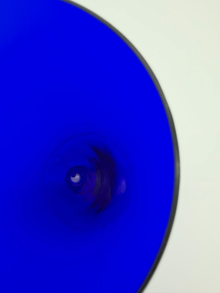 Cobalt Glass Golf Ball 6 Morgantown Glassware