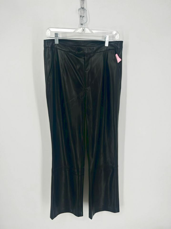 SUNDAYS By WEARESUNDAYS Size L Black Faux Leather Pants NWT