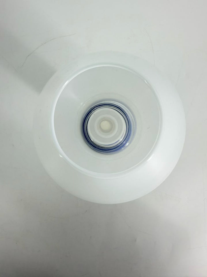 MURANO GLASS Blue & White Glass Votive Candle Holder