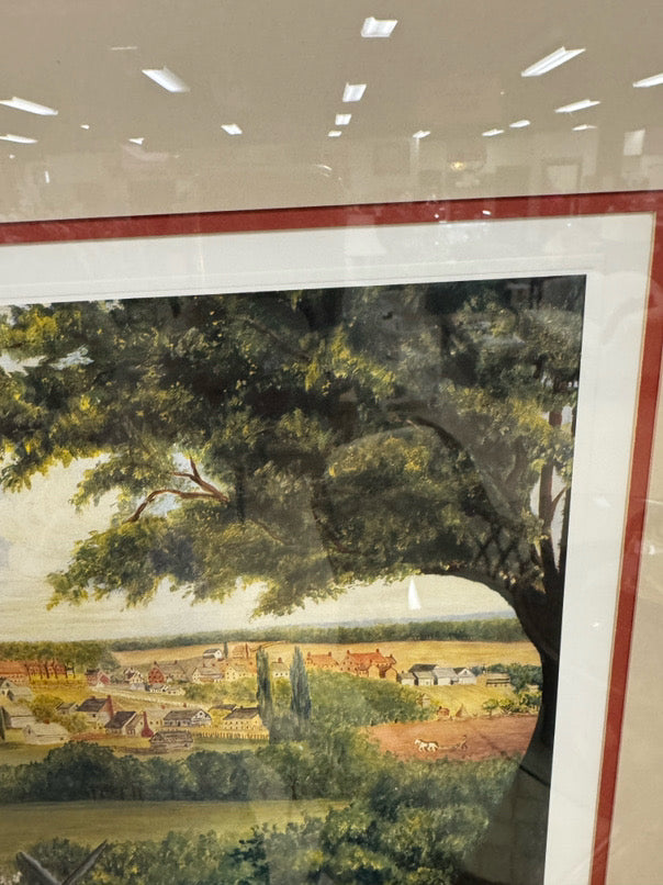 PB GRAY Old Salem Framed Print