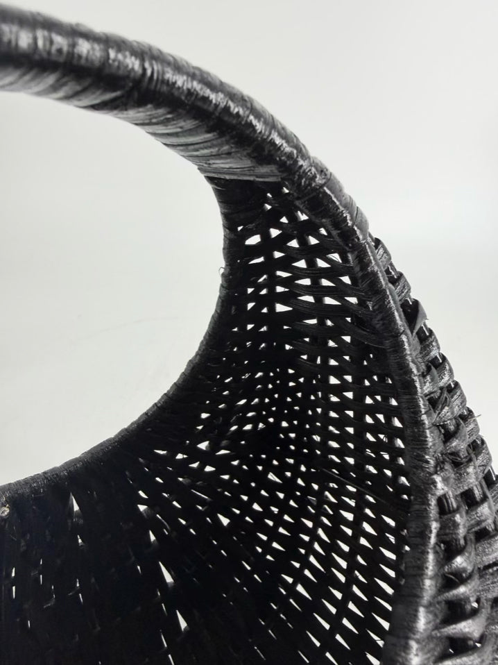 LOEFFLER RANDALL Black Wicker Purse