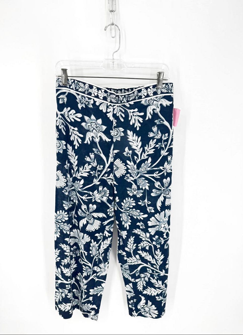 GRETCHEN SCOTT Size M Navy Print Floral Pants NWT