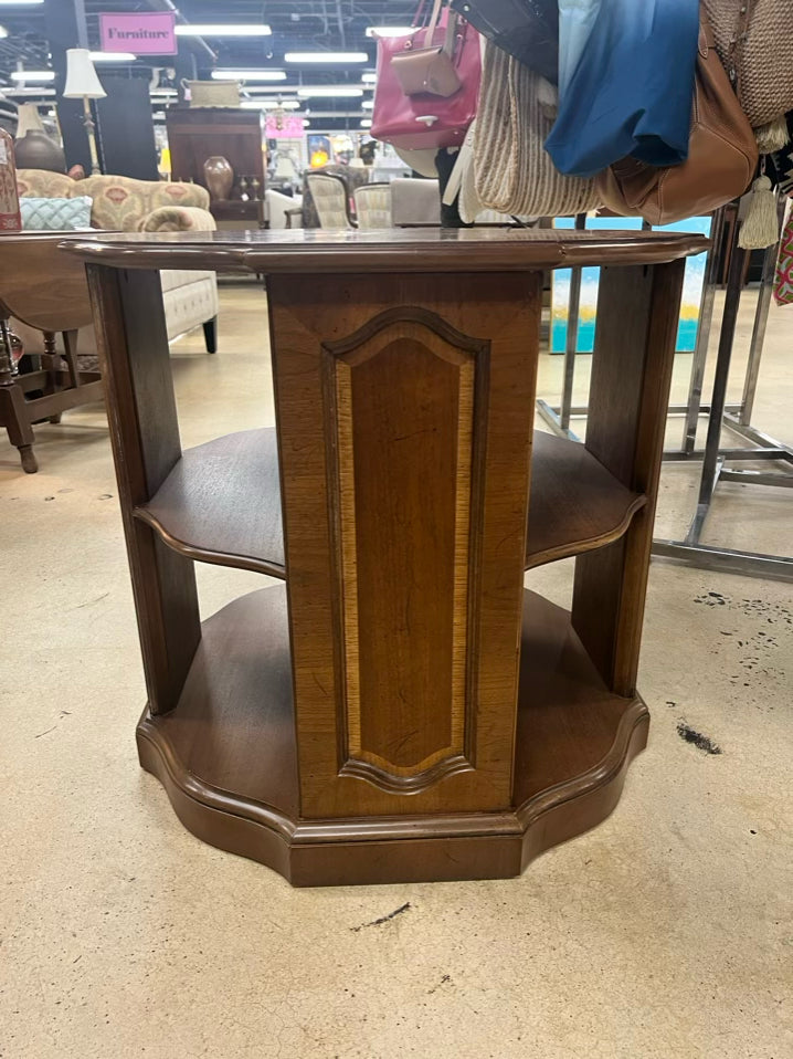 Brown Wood Occasional Table