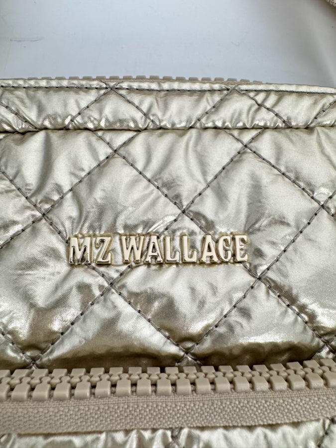 MZ WALLACE Metallic Nylon Quilted Crossbody Bag