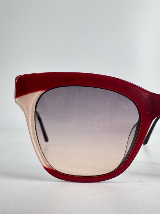 L.A.M.B. Red & Black Sunglasses w/ Case