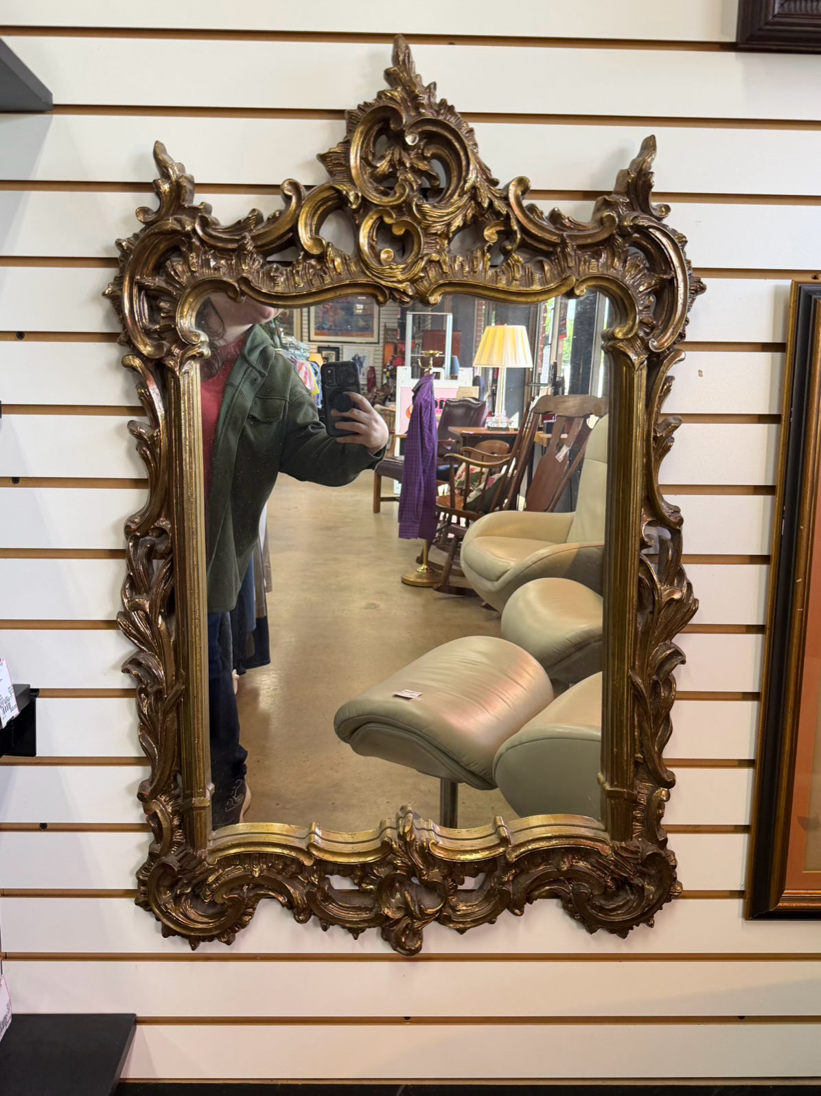 CAROLINA MIRROR Gold Ornate Mirror