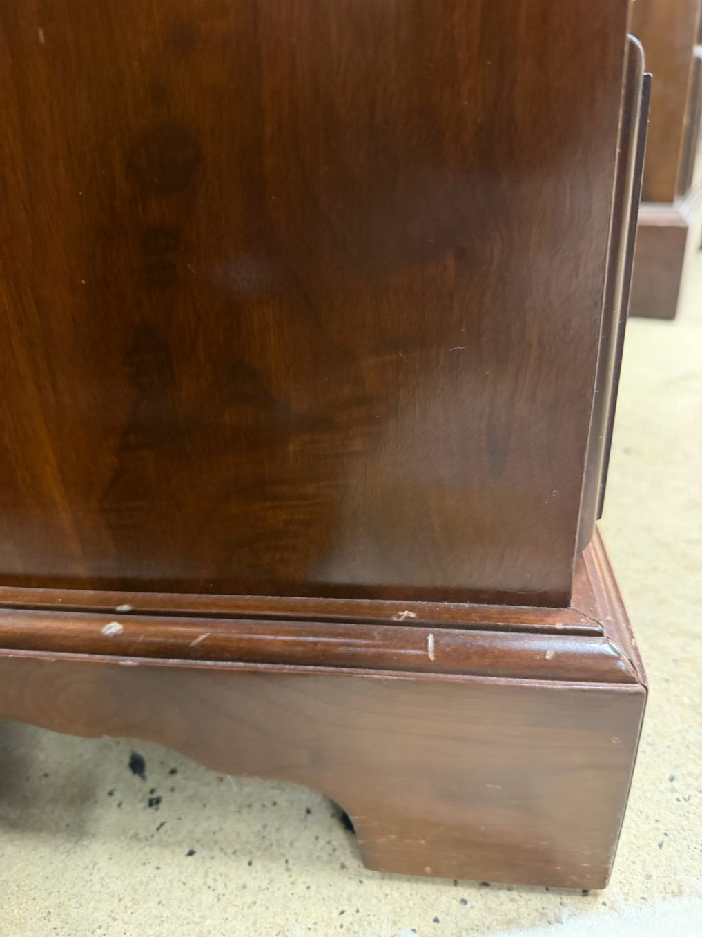 BENBOW Wood 2 Drawer Nightstand w/ Shelf