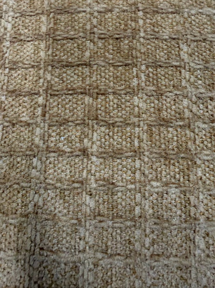 Gold Wing Back Chair w/ Fringe Detail