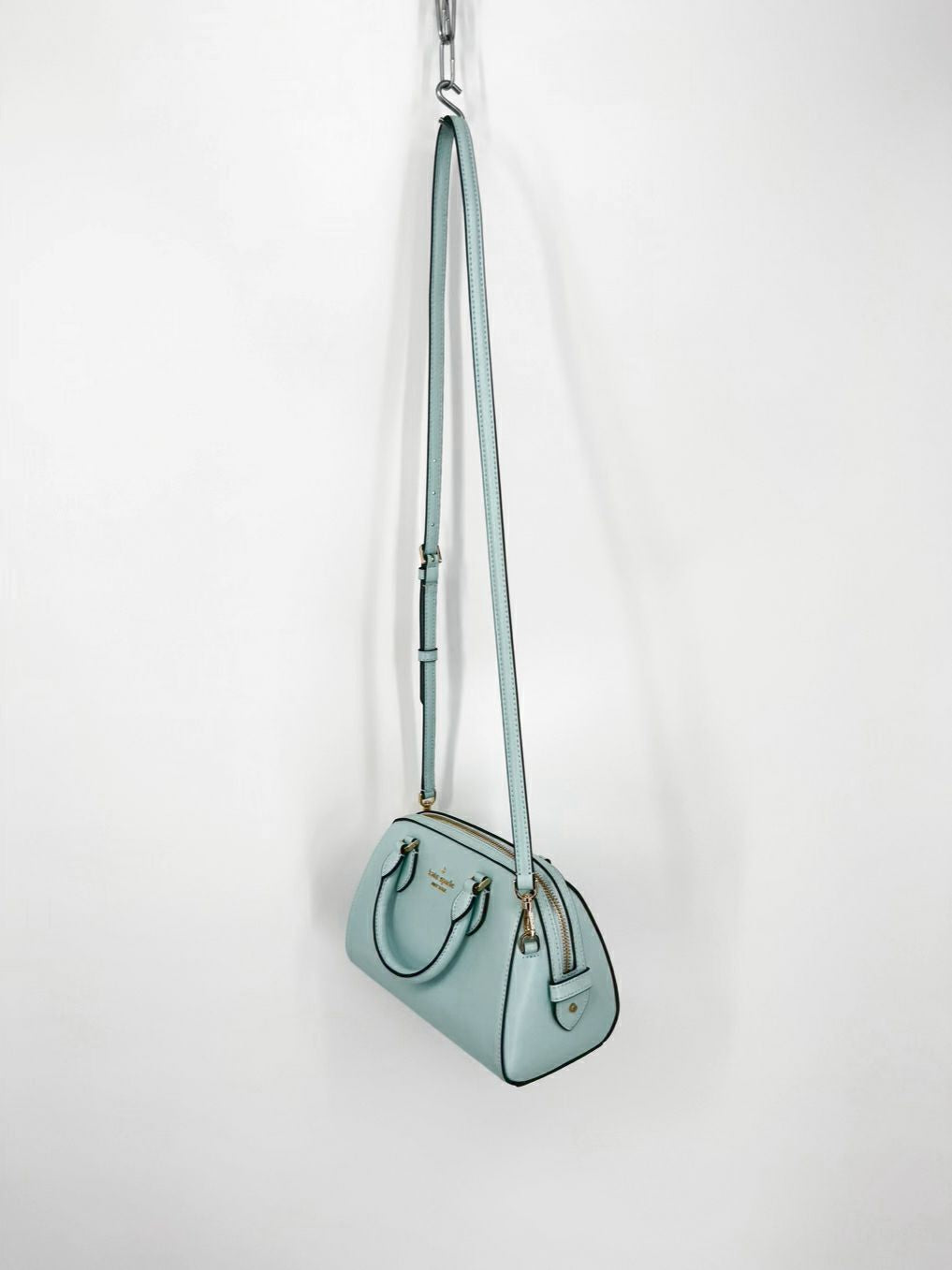 KATE SPADE Ice Blue Leather Crossbody Bag