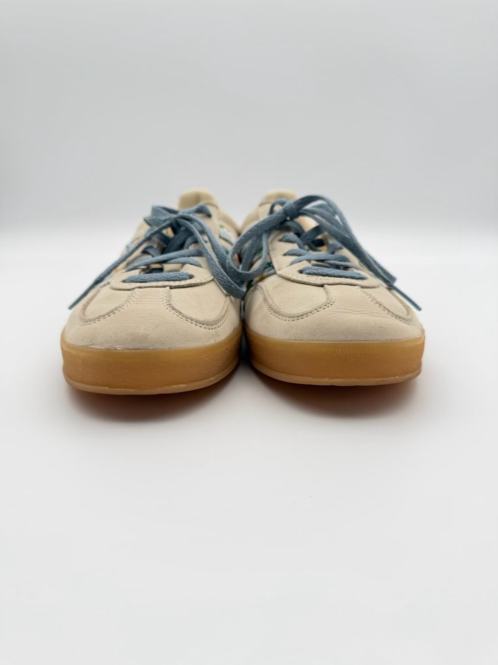 ADIDAS Liberty London WMNS Size 7.5 Cream & Blue Casual Shoes