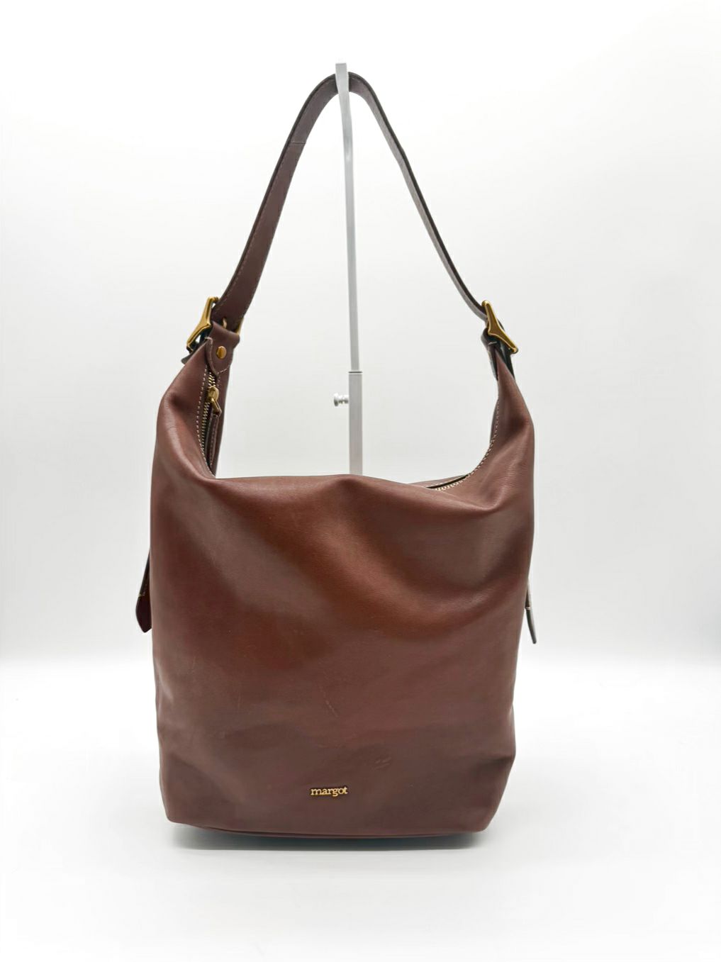 MARGOT Cognac Leather Purse