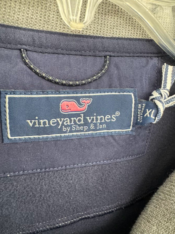 VINEYARD VINES Size XL Gray Mountain Sweater Fleece Vest NWT