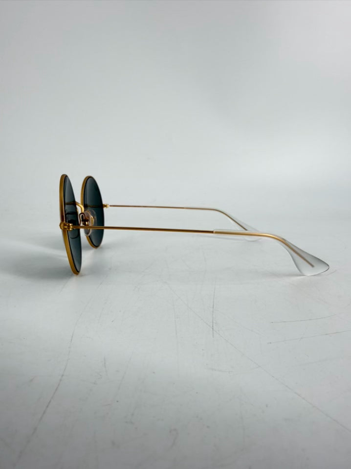 RAY-BAN Oval 1970 Gold Tone Sunglasses
