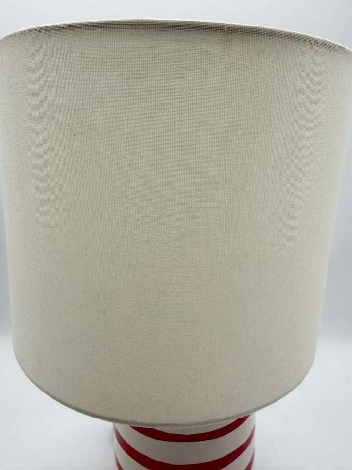 KATE SPADE Pink & White Lamp w/ White Shade