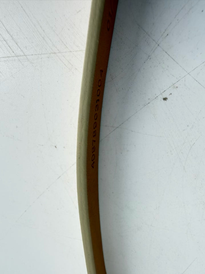 RALPH LAUREN xs Cream Leather Belt NWT