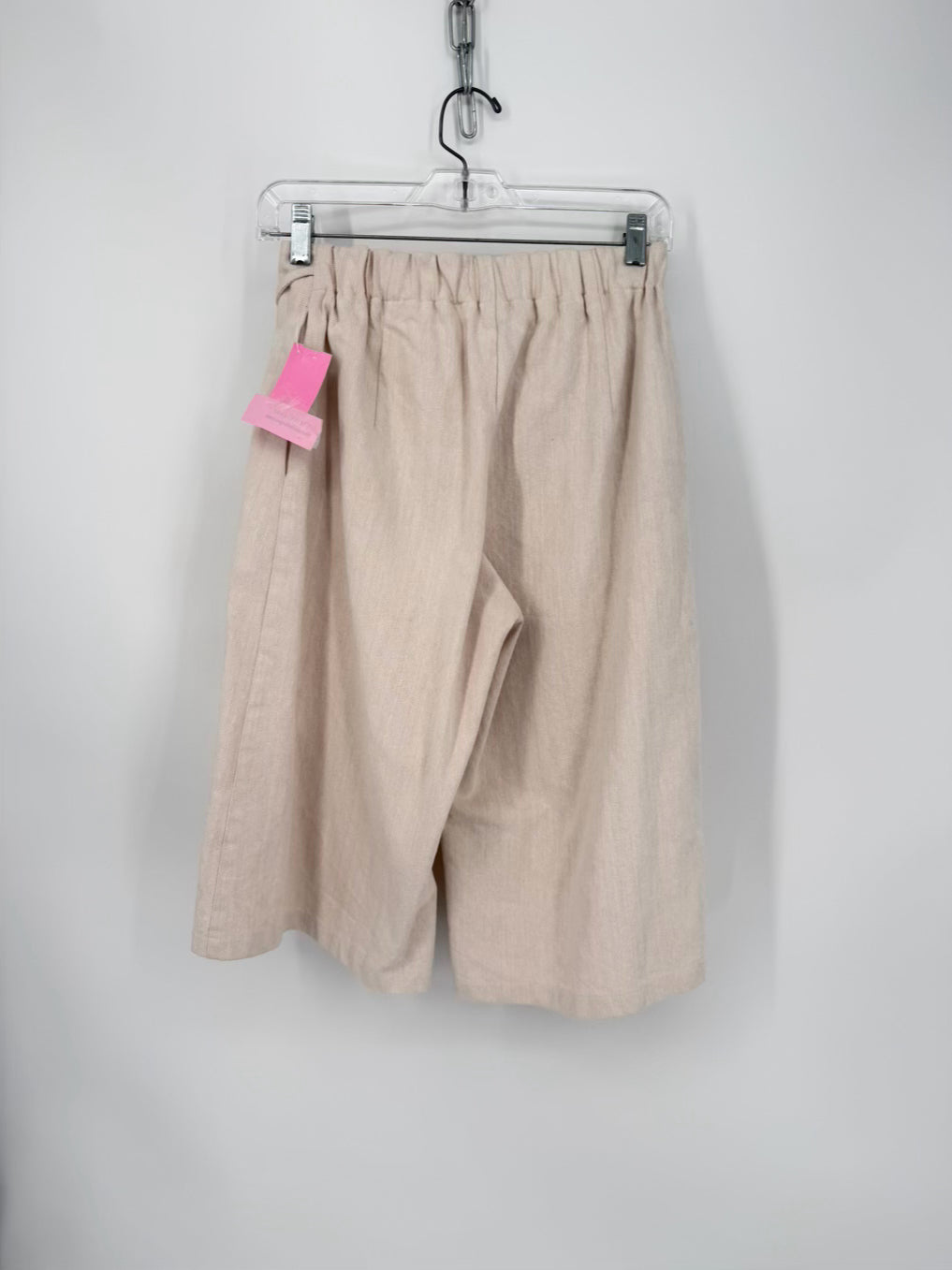 PROCHE Wmn's Size XS Beige Denim Wrap Shorts