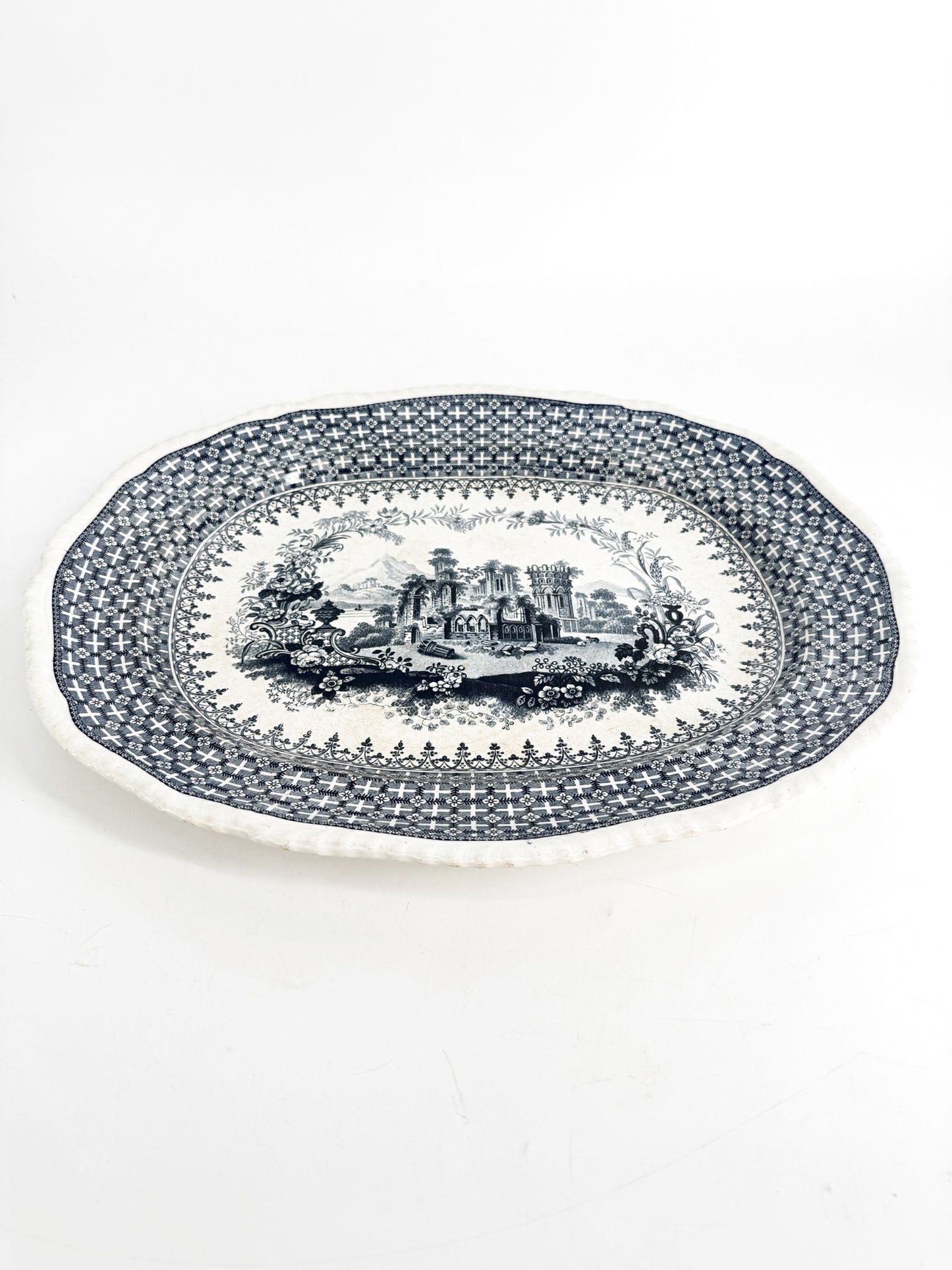 MINTON Blue & White Porcelain Platter