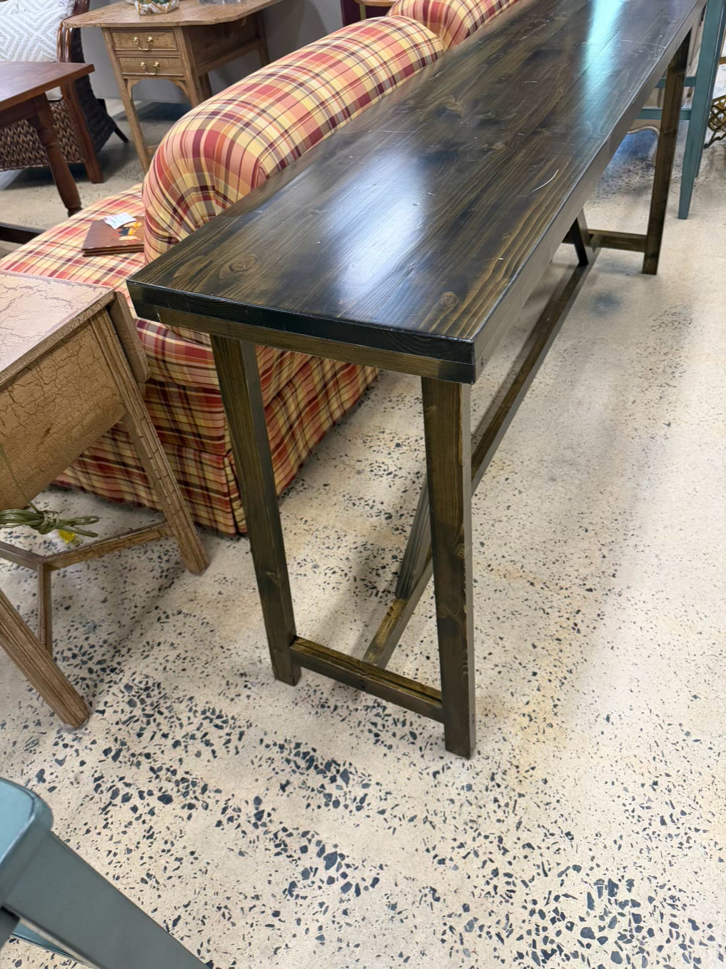 Wood Medium Brown Console