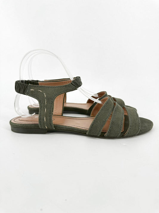 SEE BY CHLOE Size 39.5 Green Canvas Sandals