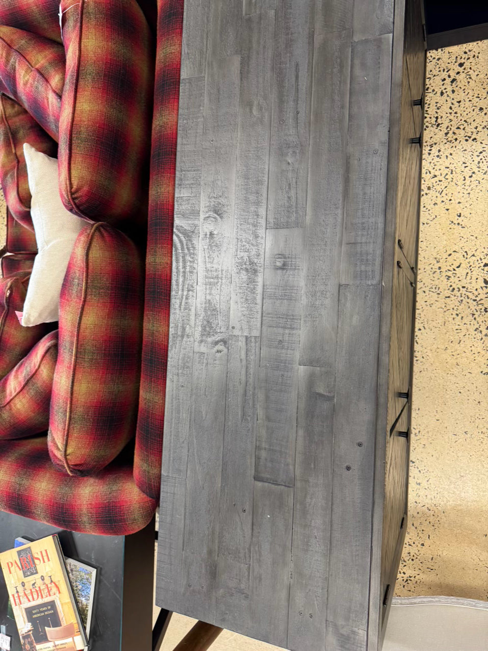 ASHLEY FURNITURE Dark Gray Wood Server