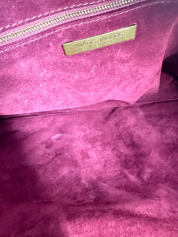 MARC JACOBS Cream Leather Quilted Purse