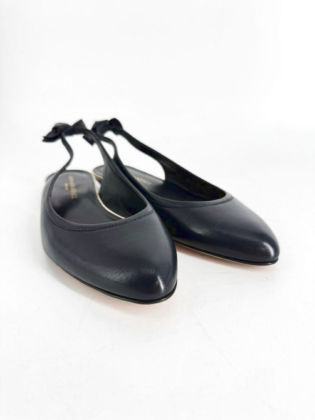 LOEFFLER RANDALL Size 8 Black Leather Flats