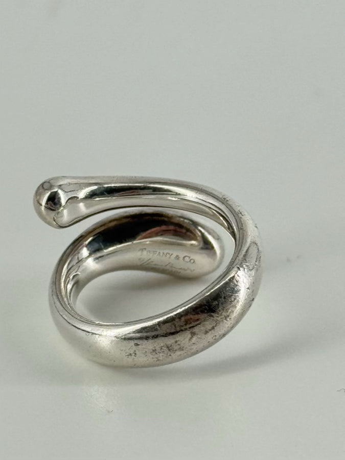 TIFFANY & CO. ELSA PERETTI STERLING SILVER Teardrop Ring