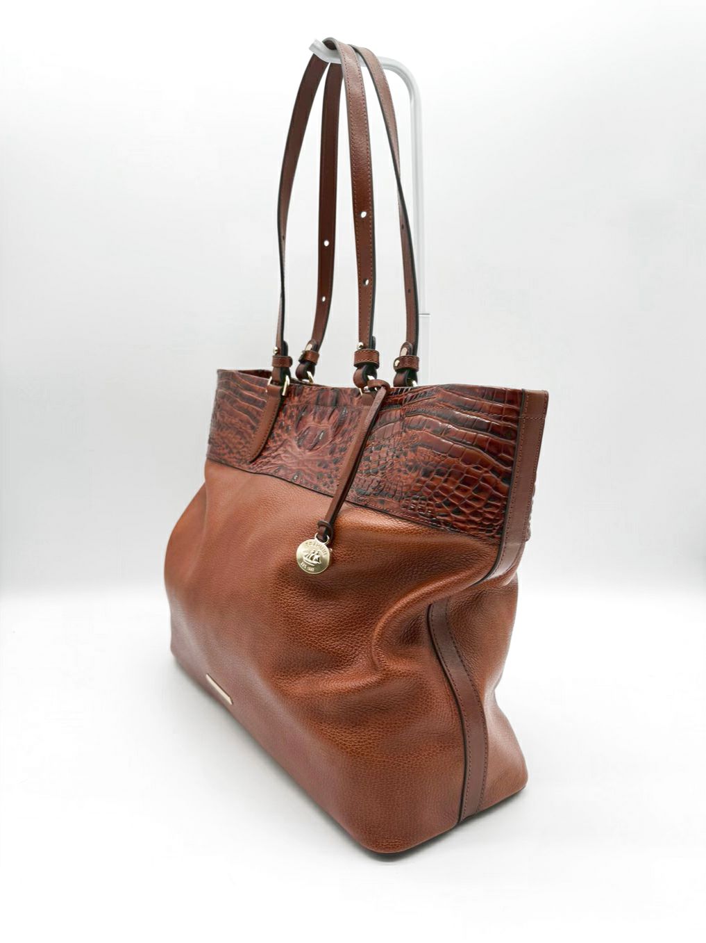 BRAHMIN Tansey Pecan Westerly Leather Purse
