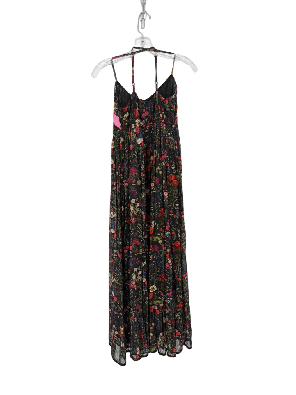 PAYAL JAIN Size Wmn's XS Black Print Floral Maxi-Dress NWT