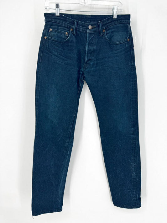 MOMOTARO Size 32 Dark Blue Denim Jeans
