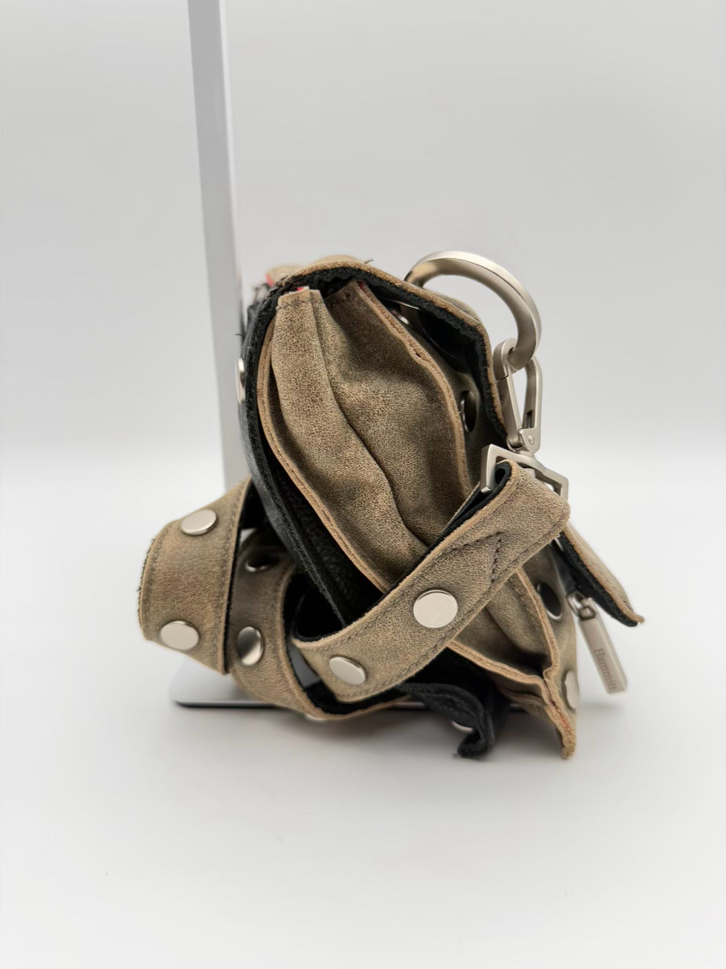 HAMMITT Montana Olive & Black Leather Crossbody Bag