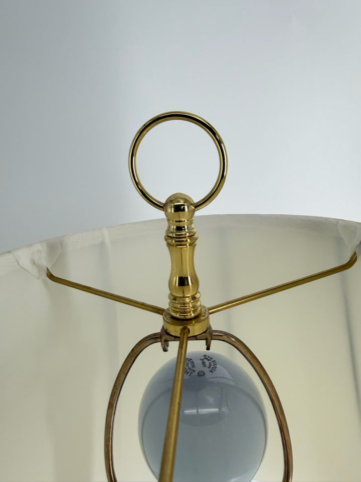 BALDWIN Brass Candlestick Lamp w/ Shade