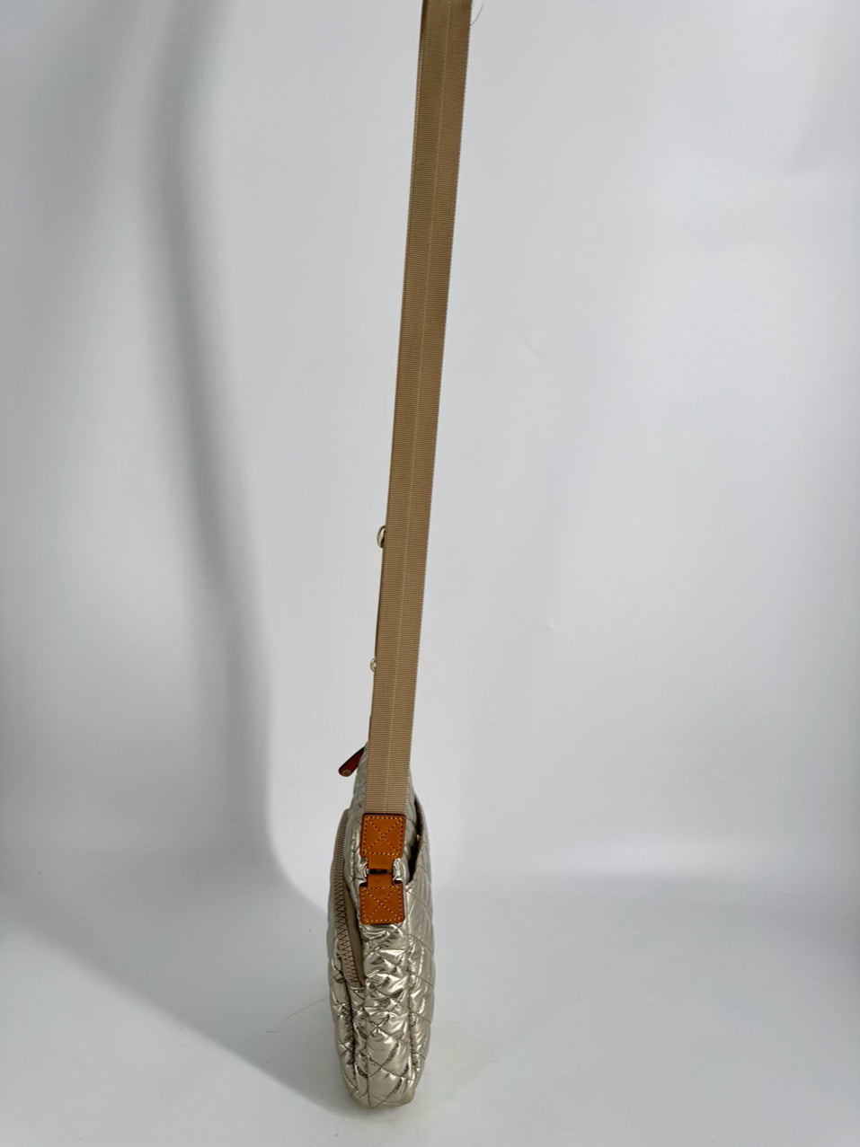 MZ WALLACE Metallic Nylon Quilted Crossbody Bag