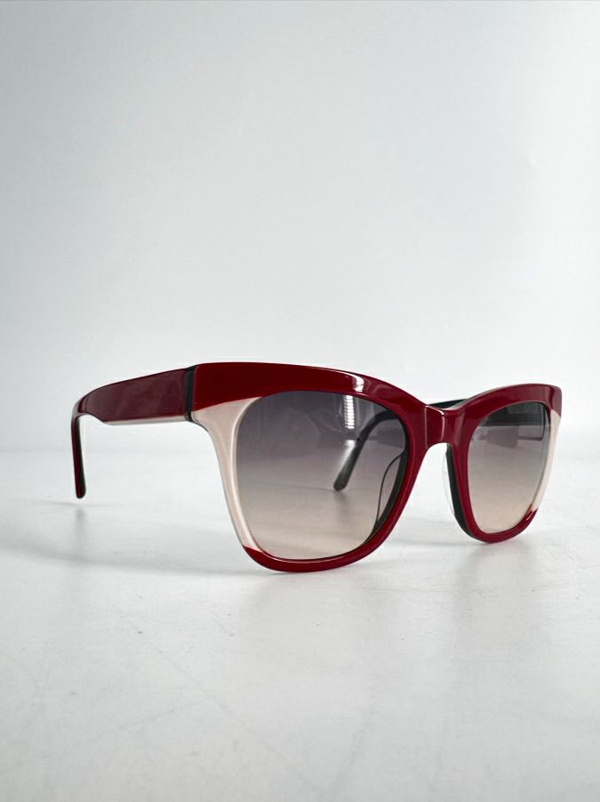 L.A.M.B. Red & Black Sunglasses w/ Case