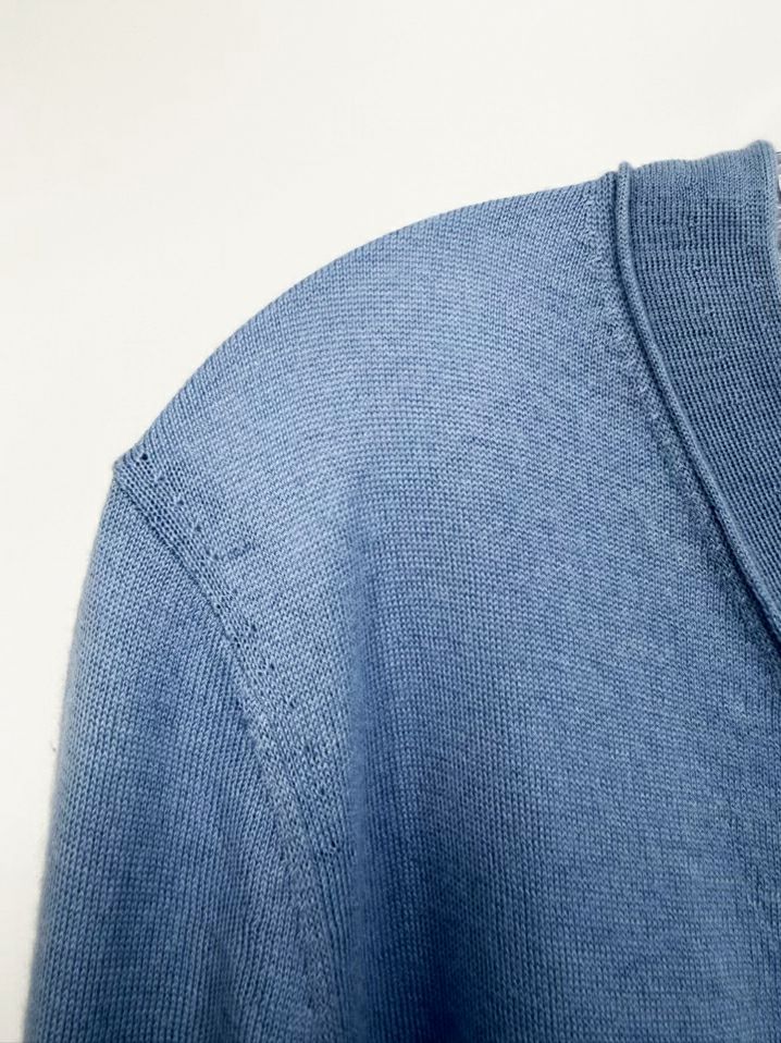 LAFAYETTE 148 Size Wmn's L Sky Blue Cashmere Button up Cardigan